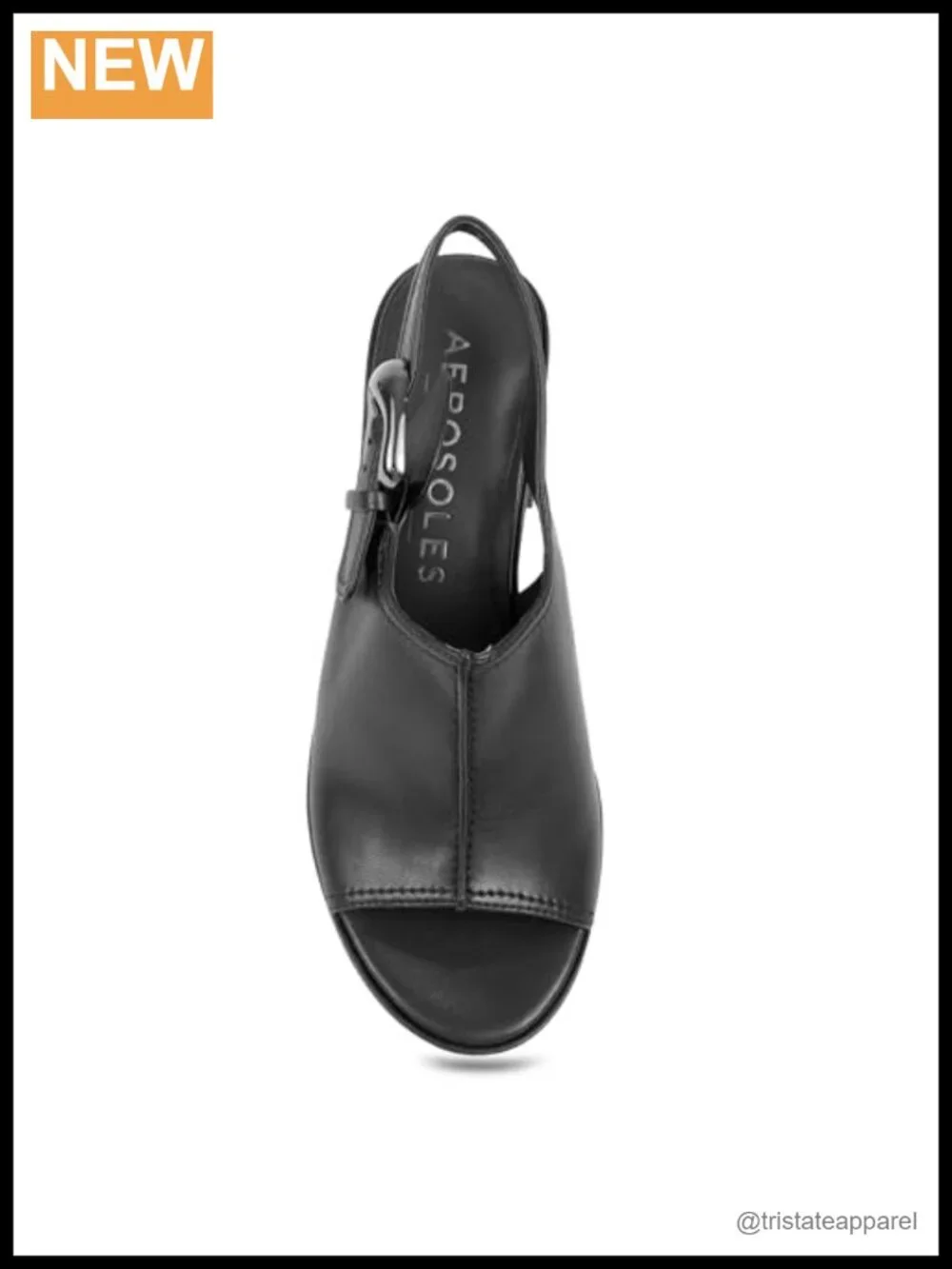 Faux Leather Platform Slingback Heeled Sandal Ortholite Comfort